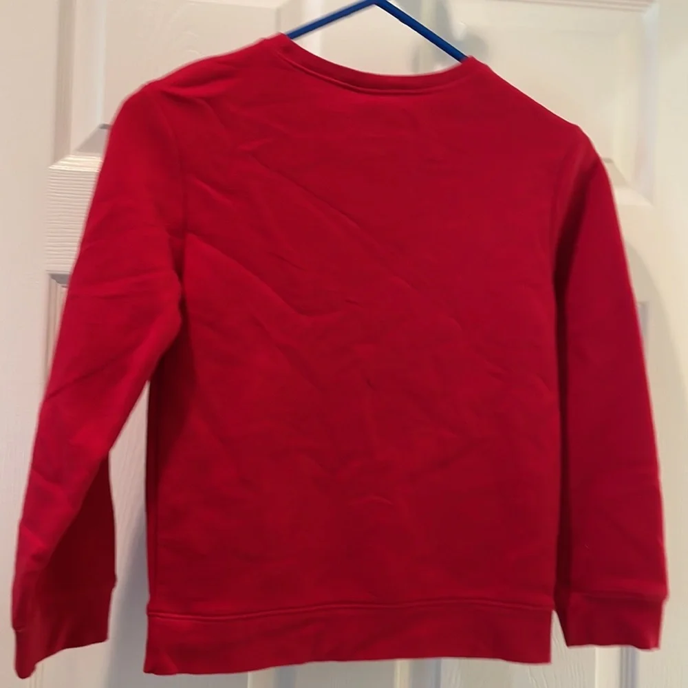 Excellent Condition Boys Holiday Fleece Sweatshirt Size M (8) - Picture 3 of 3